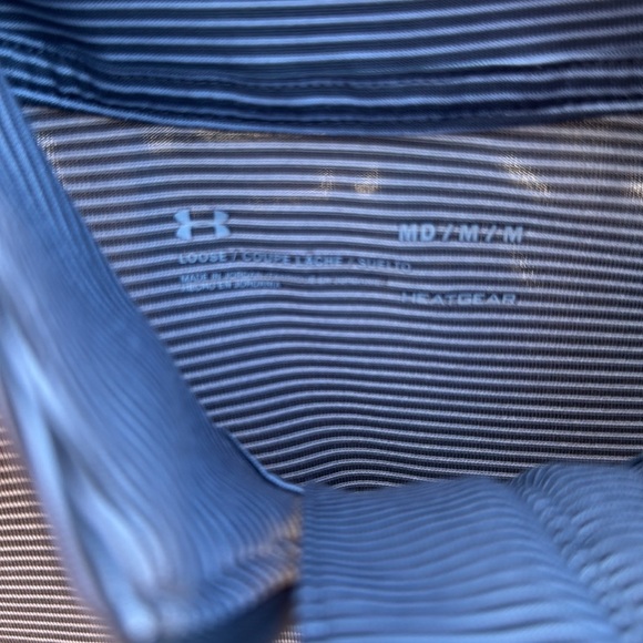 Under Armour Gray Striped Quarter-Zip Pullover - Picture 3 of 3